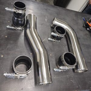 03-09 Stainless Intercooler Piping Kit With HD T-Bolt Clamps and 5mm Boots