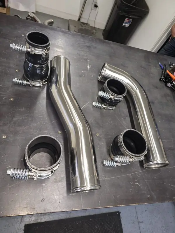 03-09 Stainless Intercooler Piping Kit With HD T-Bolt Clamps and 5mm Boots