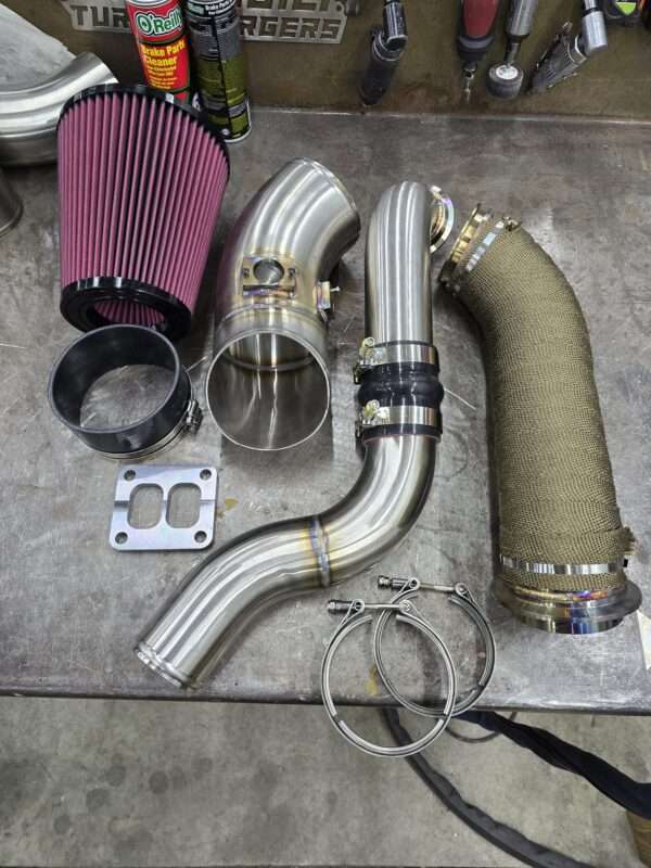 BASIC S400/G42/G45 T4 Second Gen High Mount Swap Piping Kit For 04.5-24 6.7 Cummins