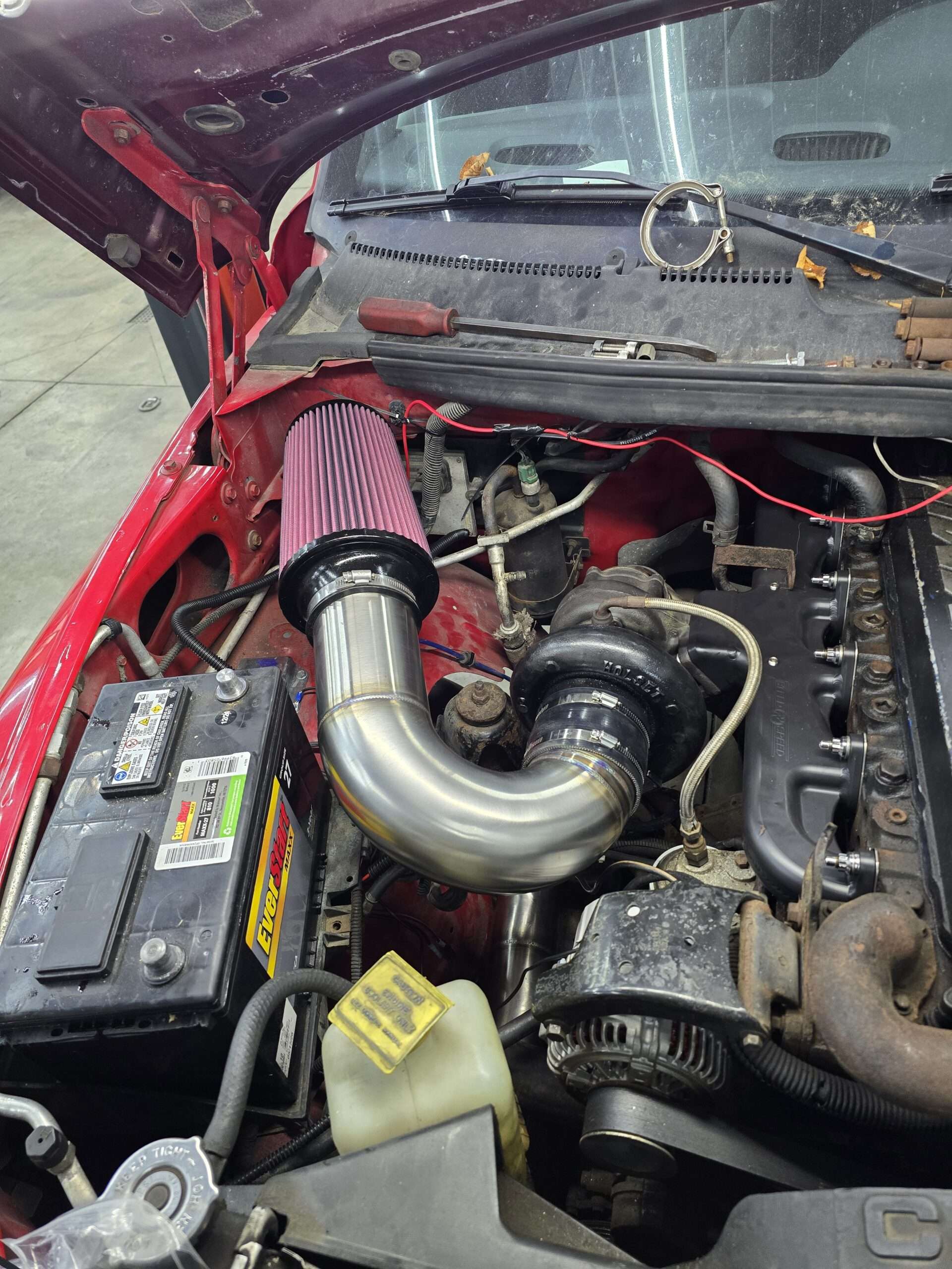 94-02 Cummins 4" Stainless Steel Cold Air Intake System - Image 2