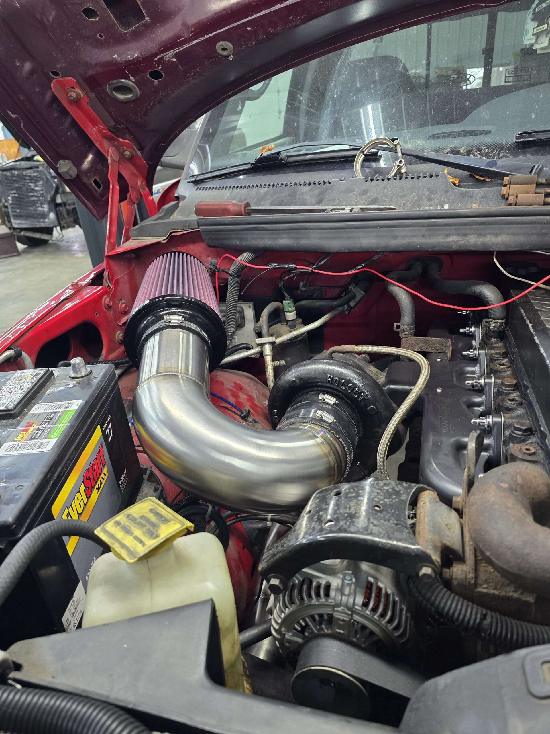 94-02 Cummins 4" Stainless Steel Cold Air Intake System