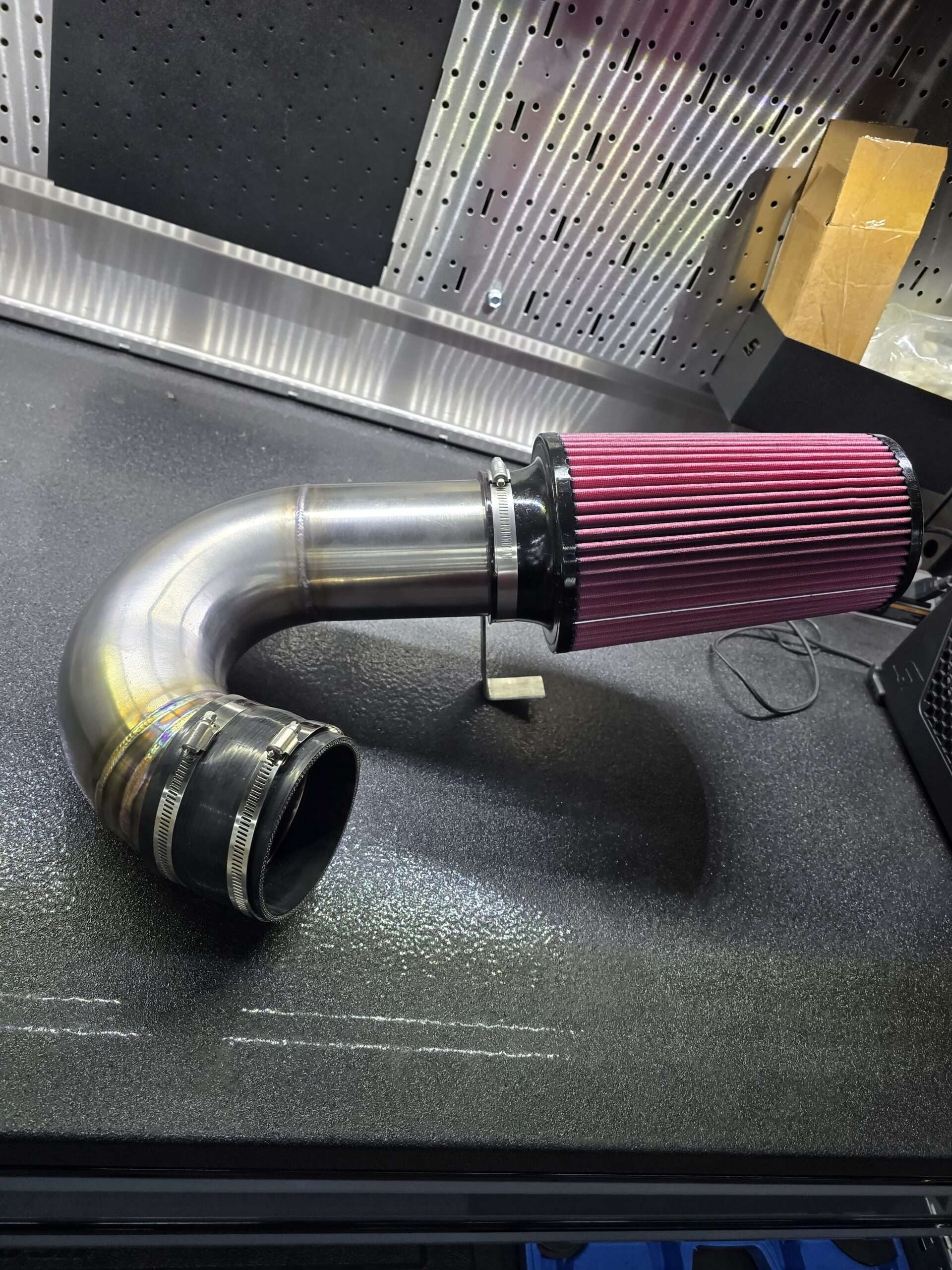 94-02 Cummins 4" Stainless Steel Cold Air Intake System - Image 4