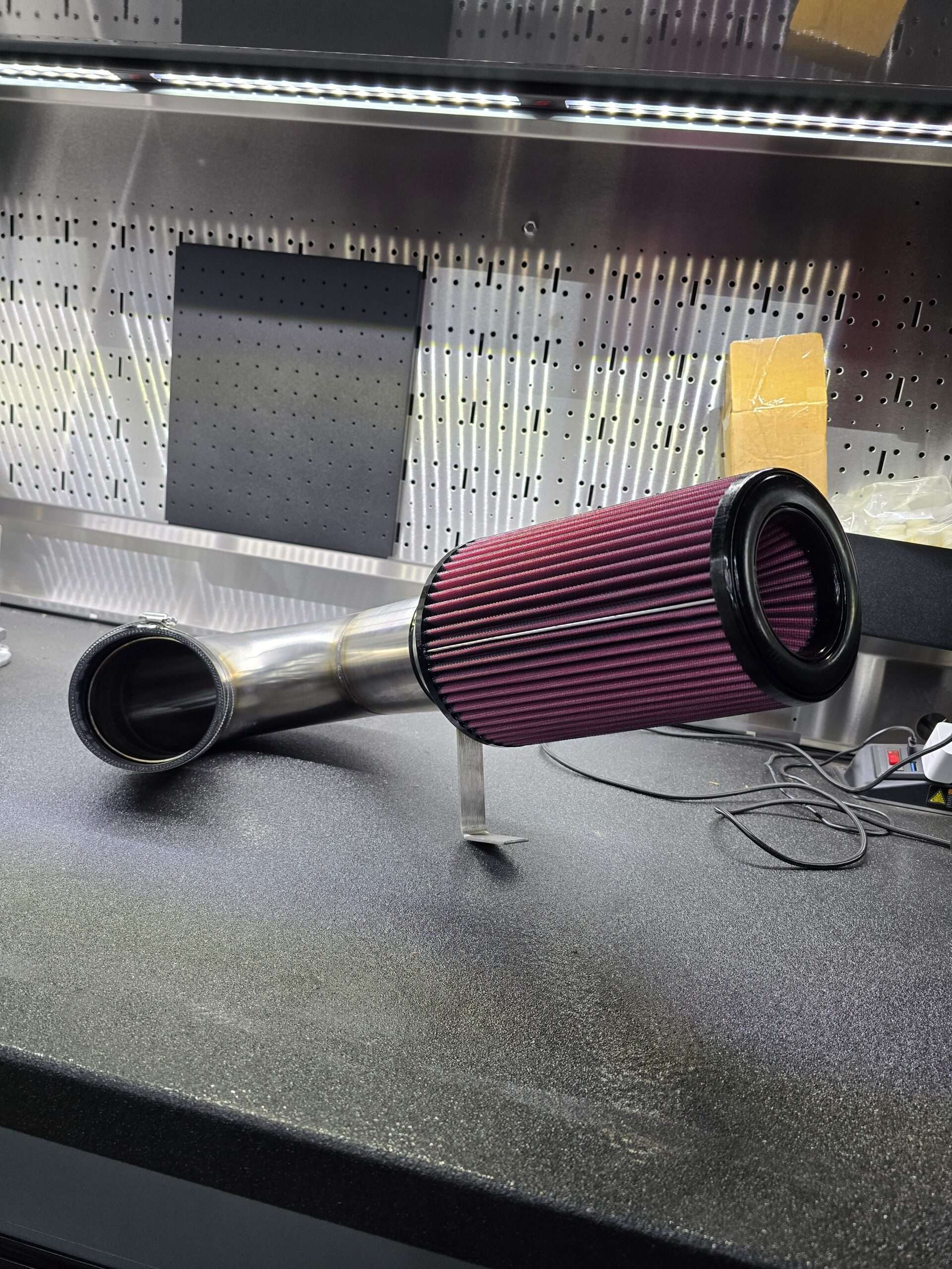 94-02 Cummins 4" Stainless Steel Cold Air Intake System - Image 3