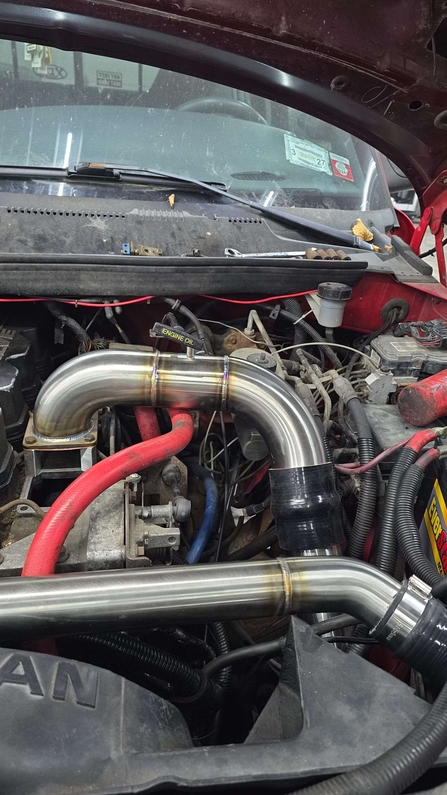 94-98 Cummins 3" Intake Horn & Charge pipe