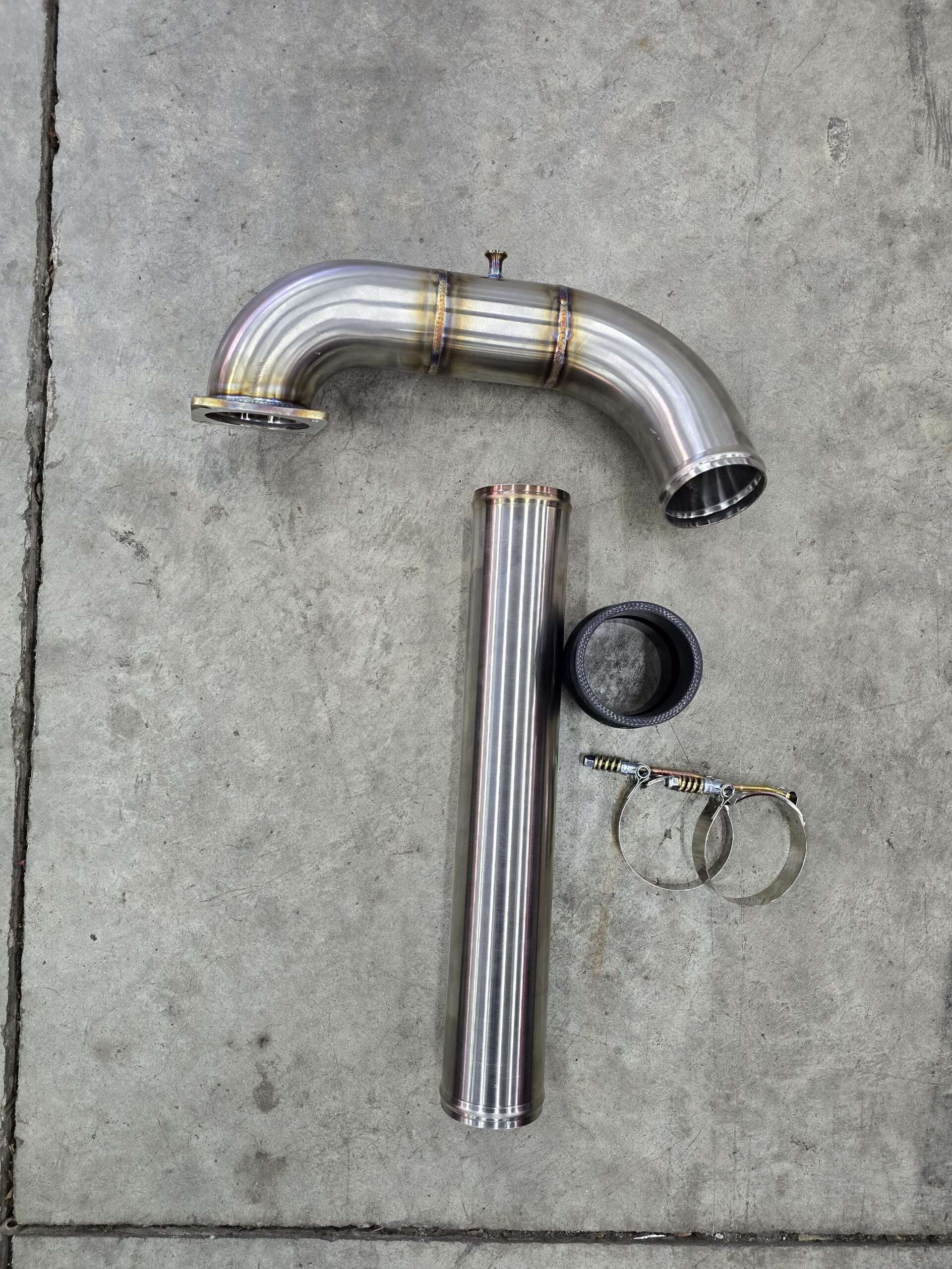 98.5-02 24V Cummins 3" Intake Horn & Charge pipe - Image 2