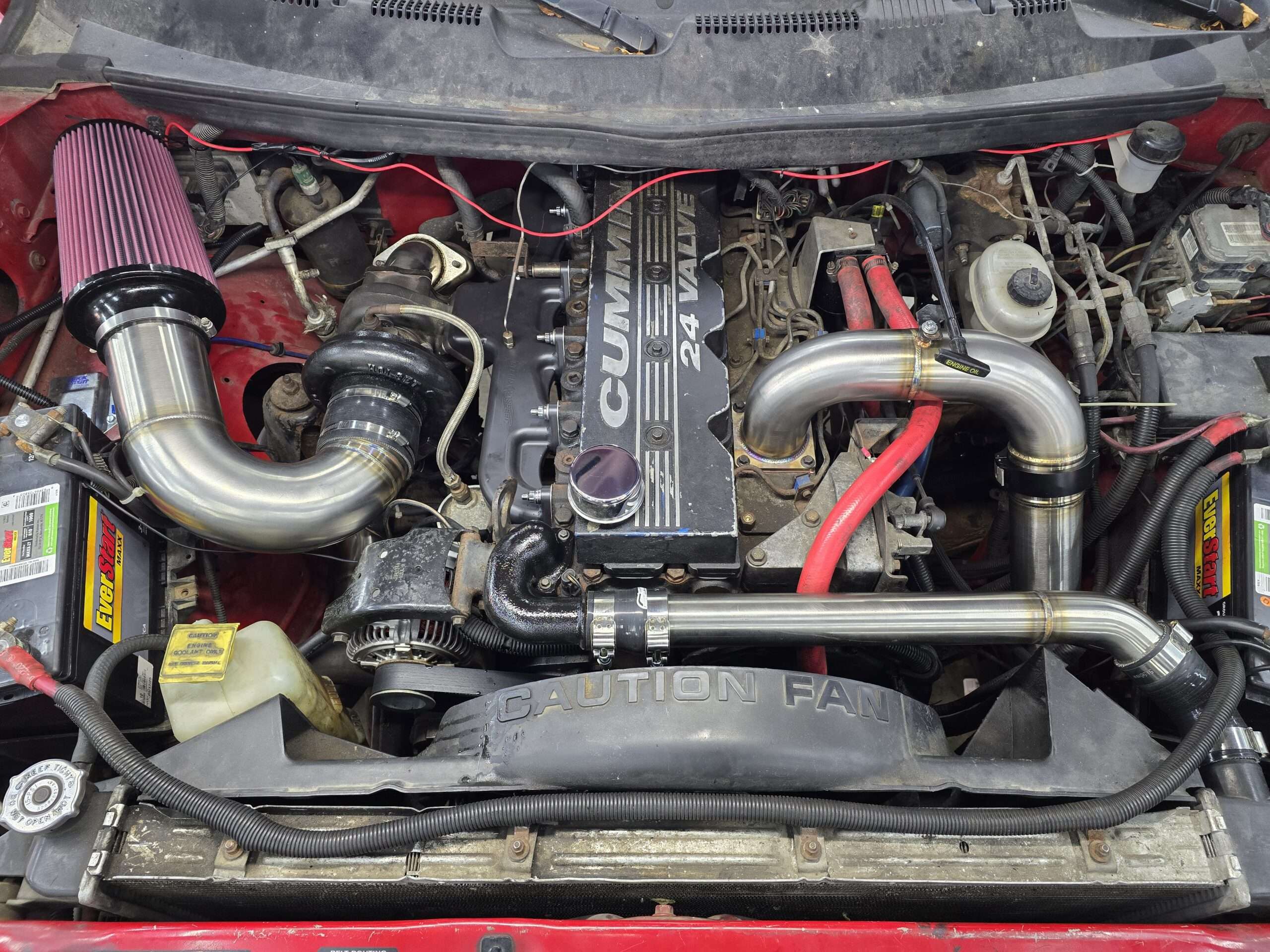 94-02 24V Cummins Stainless Steel Coolant Piping Kit - Image 6